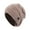 Pink, variant on Winter Knit Beanie Hat with Buttons to Hold Face Mask Warm Knitted Unisex Stretchy Button Beanie Caps for Women Men