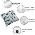 thumbnail image 4 of Nawypu  Chinoiserie Pillow Covers Retro Blue White Bird Flower Throw Pillow Case Vintage Floral Cushion Cover for Home Couch Bed Living Room Sofa Decoration Supplies, 2pcs, 4 of 6