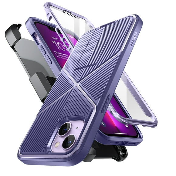 i-Blason Étui Série Infinity pour iPhone 14 Max 6.7 Pouces (Sortie 2022), Étui Protectrice Élégante et Mince avec Protecteur d'Écran Intégré (Mauve)
