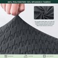 thumbnail image 4 of 2024 Housse de Canapé Extensible Pied-de-Poule 4 Pcs Housse de Canapé avec Coussins Séparés Noir, 4 of 6