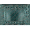 thumbnail image 1 of Ahgly Company Indoor Rectangle Southwestern Light Blue Country Area Rugs, 8' x 10', 1 of 4