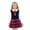 Z1-Hot Pink-girls dress skirts party outfits, variant on MKOSPLRT Little Girls School Outfits 4-8 Years Long Sleeve Lapel Knit Pullover Tops Plaid Mini Skirts Casual Uniform Dress 2 Piece