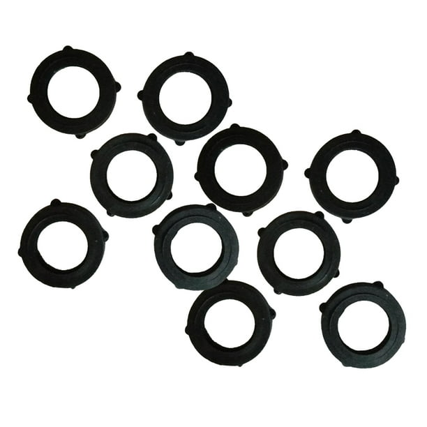 1 Set Gasket Round Strong Bearing Capacity for Quick Wear resistant Good Sealing No leakage Not Easy to Damage Leather Washer Black