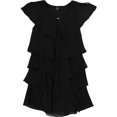 thumbnail image 1 of S.L. Fashions Womens Layered A-line Dress, black, 8, 1 of 2