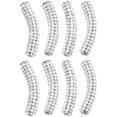 thumbnail image 1 of Metal Shoelace Buckles Rhinestone Studded Buckles Shoe Lace Charms Rhinestone Decorations 8 Pcs DIY Shoe Accessories, 1 of 5