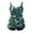 Blue2, variant on Women Plus Size Swim Tops Plus Size Tankini Swim Top Swimwear With Supportive Underwire And Adjustable Straps Purple4 XXXL
