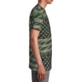 thumbnail image 3 of Honeii Jungle Green Camo USA Flag Print Youth Short Sleeve T-Shirt,Boys Athletic Shirt,Quick Dry Short Sleeve Performance Moisture Wicking T Shirt, 3 of 6