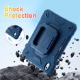 thumbnail image 3 of Case for iPad Air 11 inch M2 Case Air 6th Generation 2024, Shockproof Protective Case with Pencil Holder Heavy Duty Rugged, 360° Rotate Stand, Adjustable Hand/Shoulder Strap,Navyblue, 3 of 5