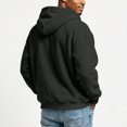 thumbnail image 3 of Resicozy Mens Zip Up Hoodies Long Sleeve Solid Color Hooded Sweatshirts Casual Fall Winter Track Jackets Black L, 3 of 7