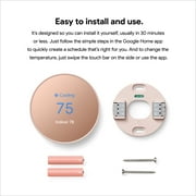 Google Nest Thermostat - Programmable Smart Thermostat for Home - Sand