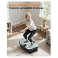 thumbnail image 6 of Vibration Plate Exercise Machine, 400 LBS Capacity Vibration Plate for Lymphatic Drainage, Max Space for Whole-Body Workout & Relaxation at Home, 6 of 8