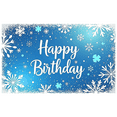 thumbnail image 5 of Blue Snowflake Themed Happy Birthday Backdrop Banner Party Decorations Photography Props for Birthday Parties Winter Celebrations Photo Booths and Event Decor, 5 of 7