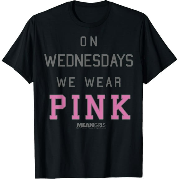 Mean Girls On Wednesdays We Wear Pink Collegiate T-Shirt