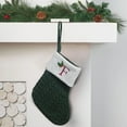 thumbnail image 5 of Christmas Stocking Charm Gift Stocking Embroidered Letter Cozy Classic Knit Christmas Stocking Personalized Xmas Hanging Decoration Home Farmhouse Fireplace Christmas Decor, 5 of 5
