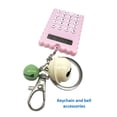 thumbnail image 3 of Keychain Calculator Digital Electronic Keyring Pendant Purse Electronic Keychain Craft Key Chain Decoration Battery Operated Backpack Schoolbag Hanging Pink, 3 of 9