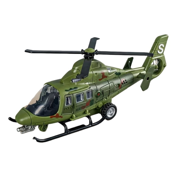 HWRETIE Helicopter Model Light Sound Simulation Aircraft Display Tools