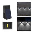 thumbnail image 1 of Yhmxh Home Essentials Home Appliances Fence Solar Lights With Headlight Patterns Three Sides Outdoor Solar Light Outdoor Terrace Courtyard Wall Lamp Courtyard Wall Lamp, 1 of 5