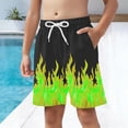 thumbnail image 4 of ATOGUTA Boys Swimming Shorts Bathing Suit Boys Swimsuit Swimwear Quick Dry Swim Trunks Kids Beach Board Shorts Size 4T-15, Green, 4 of 6