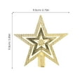 thumbnail image 2 of UPOUART Golden Star Christmas Tree Topper Set, Farmhouse Style Holiday Decor, Craft Detail for Xmas Trees, 2 of 8