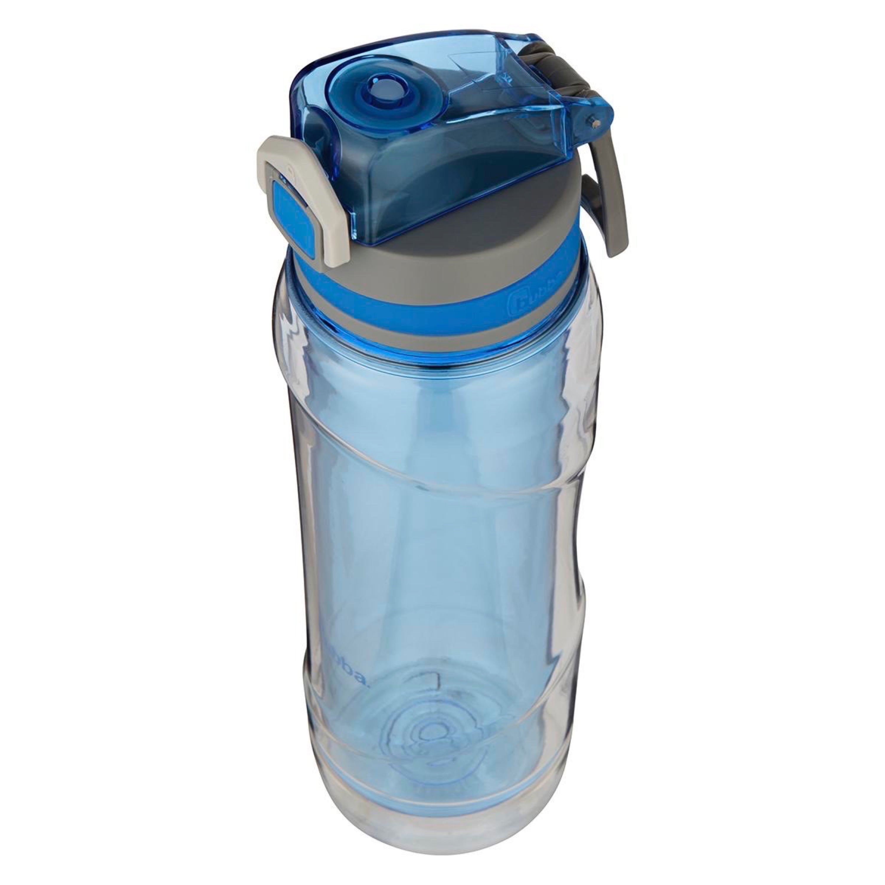 Bubba Flo Duo 24 oz Deep Sea and Gray Insulated Plastic Water Bottle with Straw Lid