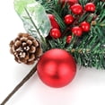 thumbnail image 5 of Dalrosia 5PCS Artificial Pine Picks, Artificial Red Berry Stems with Snow Flocked Holly Christmas Berries Pinecone Ball Branches Faux Berry Spray Sprigs Twigs Christmas Tree Decorations, 5 of 6