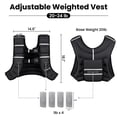 thumbnail image 2 of Chaleco pesado Fragraim ajustable de 9 a 11 kg con soporte para teléfono, 2 of 7