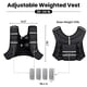 thumbnail image 2 of Chaleco pesado Fragraim ajustable de 9 a 11 kg con soporte para teléfono, 2 of 7