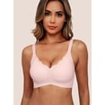 thumbnail image 3 of MINTREUS Women's Seamless Bras No Underwire Scalloped Push Up Bras Soft Wireless Comfort Bralettes Full Coverage, 3 of 8