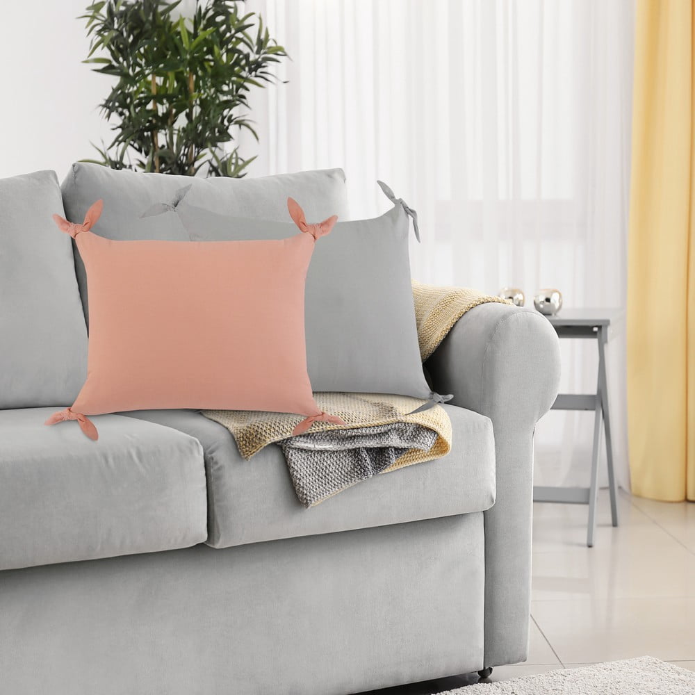 Harlow Hill Ayra 16" x 24" Pink Solid Cotton Adult Decorative Throw Pillow