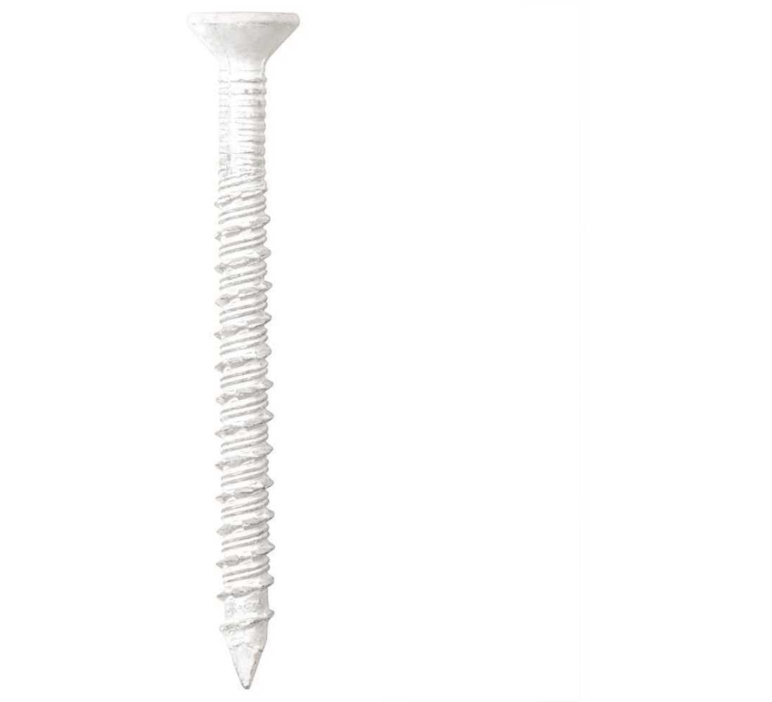 1/4 in. x 3-1/4 in. Ultra-Shield White Steel Phillips Flat Head Concrete Anchor 75-Pack