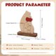 thumbnail image 2 of Adorno de oso de madera personalizado: escultura de oso personalizada con 2 a 6 nombres de familia, regalo de decoración del hogar para mamá, abuela, papá (4 nombres), 2 of 7