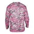 thumbnail image 3 of Badger Sport 4184 Adult Digital Long Sleeve Tee - Pink Digital, 3 of 3