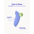 thumbnail image 4 of Dame Products Aer Suction Massager for Women - 5 Intensity Levels and 5 Pattern Modes - Soft Seal of Suction with Pulses of Air Release Powerful Strokes - Papaya Color, 4 of 8