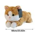 thumbnail image 2 of Weighted Realistic Cat Toy Soft Cuddly Stuffed Animal Comfort Sensory Throw Pillow for Adults and Kids, 2 of 7