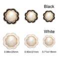 thumbnail image 2 of 10Pcs Plastic Ornaments Sewing Button Pearl Clothing Buttons Needlework Sewing Accessories Shirt Buttons BLACK 21MM, 2 of 8