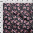 thumbnail image 3 of oneOone Tissu Flex Coton Rose Floral Rétro Matériel de Robe Tissu Imprimé Tissu au Mètre 40 Pouces de Large, 3 of 5