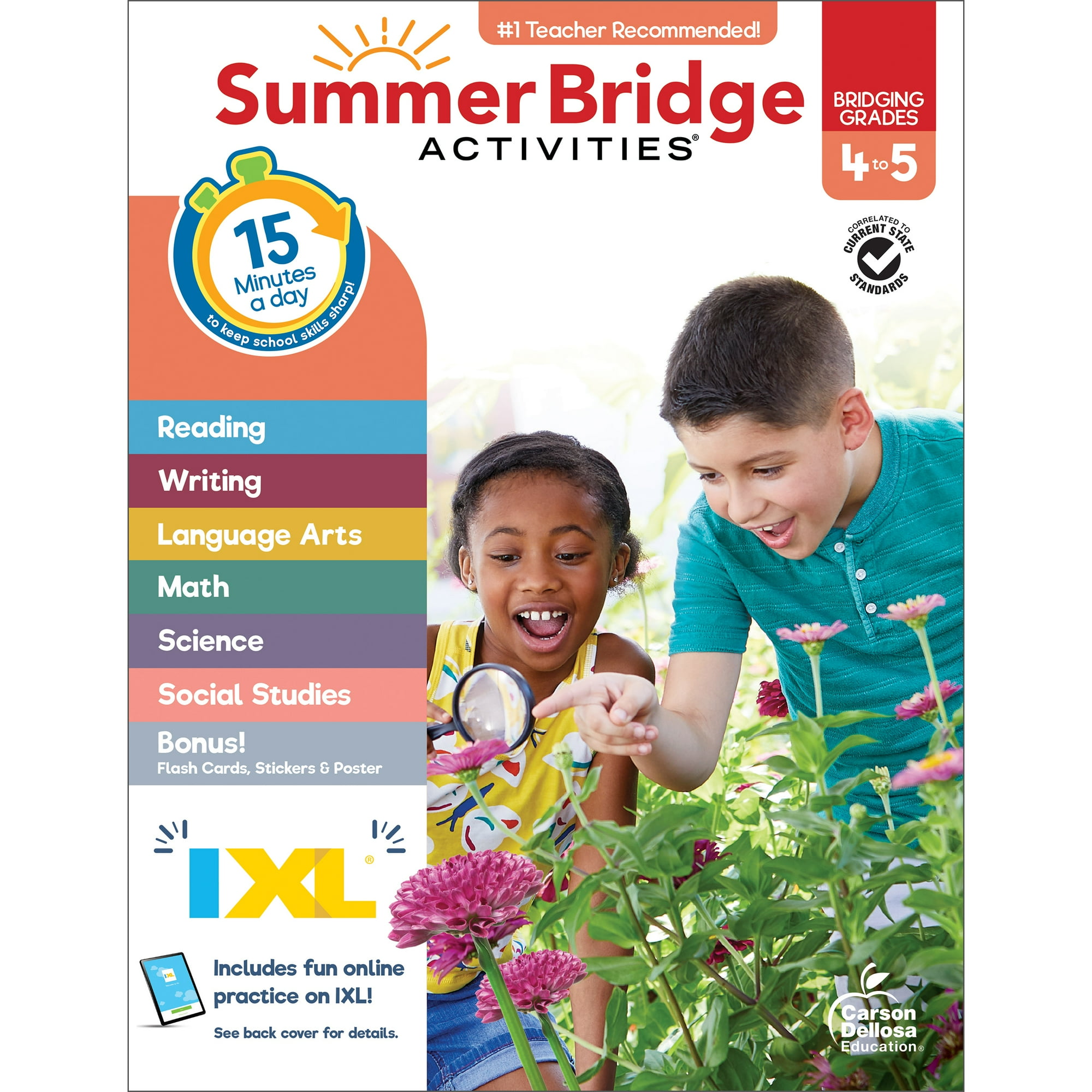 Summer Bridge Activities Workbook (160 pages) Grade 4-5