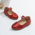 thumbnail image 4 of Little Girls Dress Shoes Mary Jane Low Shoes Ballerinas Princess Shoes Wedding Shoes Flat Shoes for Kids Size 5-6T, 4 of 7