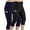 Black+Navy Blue, variant on Women High Waist Capris Leggings Activewear Workout Running Cropped Pants with Pockets
