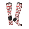 thumbnail image 4 of Haiem Amanita Red Mushroom Socks, Funny Novelty Crazy Design Cotton Socks Sports Socks Knee High Socks For Men, Women,1Pairs - Gift For Working Friends, 4 of 9