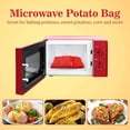 thumbnail image 4 of MyLifeUNIT Sac à Pommes de Terre Micro-Ondes, Sac de Cuisson Micro-Ondes, Rouge, 4 of 7