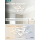 thumbnail image 2 of Ventilador de techo LEDIARY con luz regulable de perfil bajo de 27 pulgadas, 2 of 7