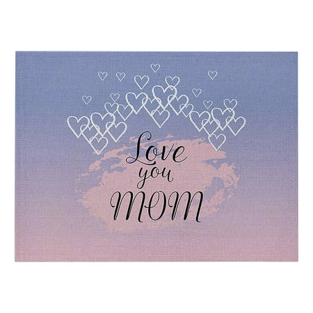 

Kayannuo Clearance Mother s Day Cotton And Linen Placemat Love Series Non-slip Insulation Pad