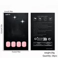 thumbnail image 3 of EBCUE Press on Nails Short, Soft Pink Solid Color Square Fake Nails 24Pcs 10 Sizes, Reusable Glossy Stick on Nails with Jelly Adhesive Tabs Manicure Tools for Daily Wear, 3 of 9