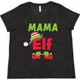 thumbnail image 3 of Inktastic Christmas Mama Elf Women's Plus Size T-Shirt, 3 of 5