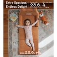 thumbnail image 2 of little dove 2-in-1 Kids Couch, Extra Wide Soft Toddler Couch Fold Out, Convertible Kids Sofa to Lounger, Comfy Toddler Chair, Kid Furniture for Playroom, Ideal Gifts for Boys & Girls, Bear, 2 of 8