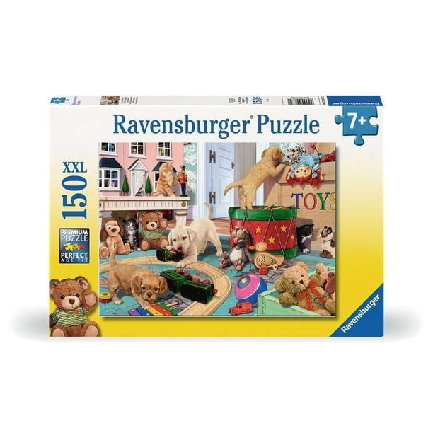 Rompecabezas Ravensburger Little Paws Playtime 150 piezas