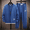 Blue, variant on Stichou 2 Piece Outfits for Women Sweatsuit Long Sleeve Crewneck Comfy Baggy Sweatpants Casual 2026 Spring Lounge Jogging Tracksuit Outfits Navy 2XL