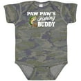 thumbnail image 3 of Inktastic Paw Paw's Fishing Buddy with White Text Boys Baby Bodysuit, 3 of 5