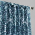 thumbnail image 4 of Half Price Drapes Printed Naples Aqua Blue Room Darkening Curtains for Bedroom(1 Panel), 50W X 84L, 4 of 6